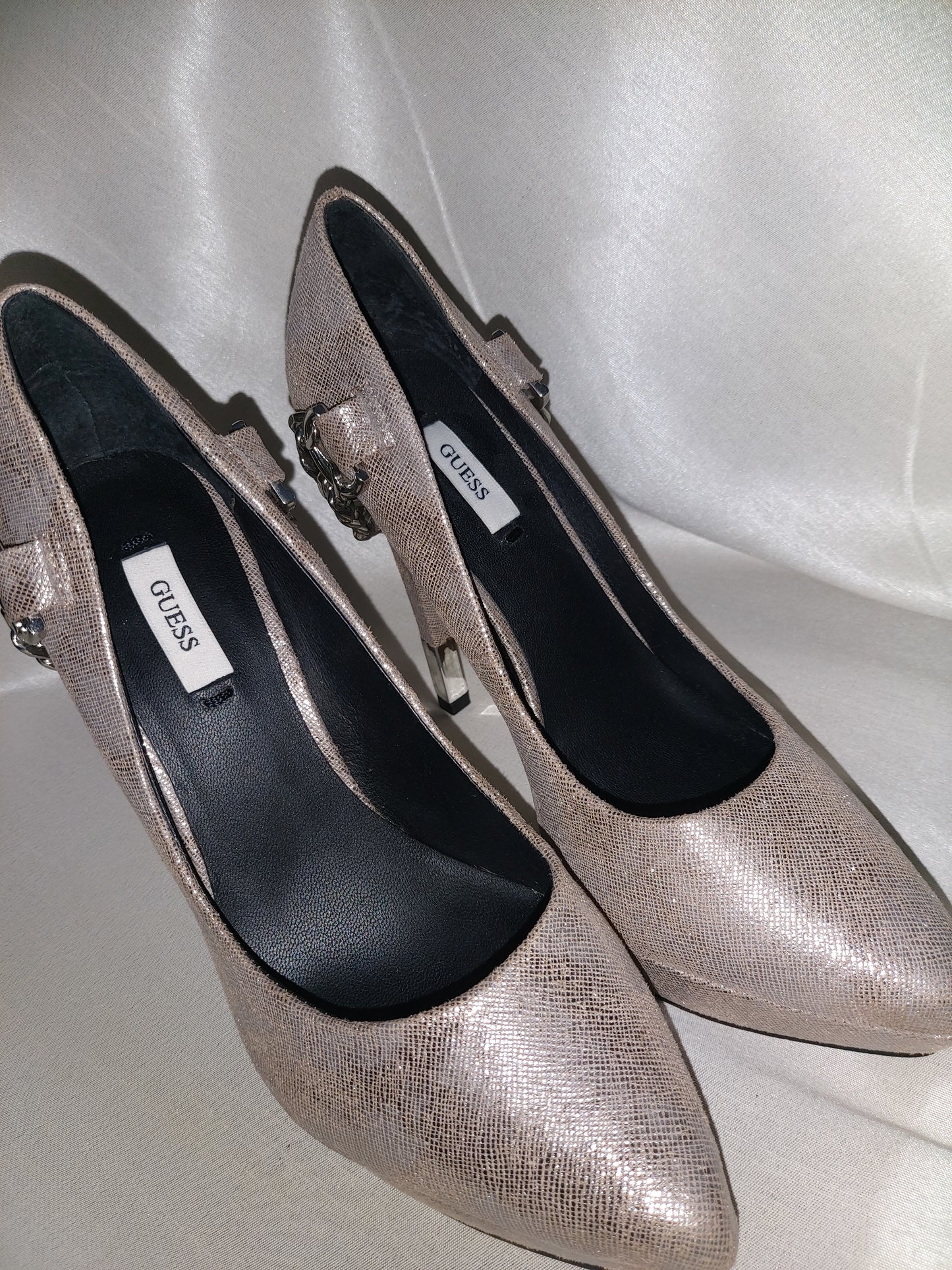 Talons GUESS argenté